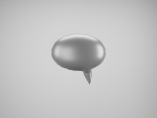 Gray Speech Balloon
