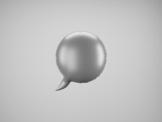 Gray Speech Balloon