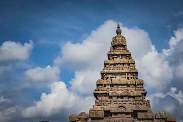 Shore temple built by Pallavas is UNESCO`s World Heritage Site located at Mamallapuram or Mahabalipuram in Tamil Nadu, South India. Very ancient place in the world.