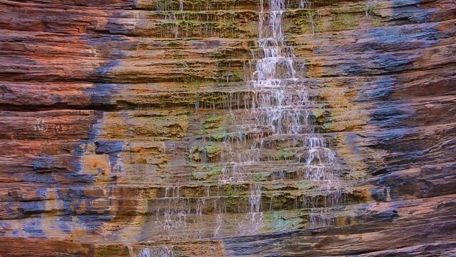Waterfall in a gorge in Karijini National Park, Australia
