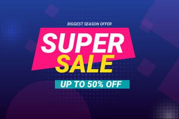 Gradient super sale background design