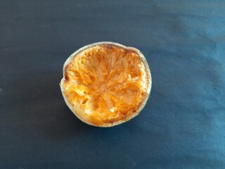 Ripe Bael fruit. Aegle marmelos commonly known as Bael. Its other is sname Bengal quince, golden apple, Japanese bitter orange, stone apple or wood apple. It is a fruit with medicinal properties.
