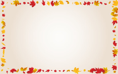 Autumnal Leaf Vector Transparent Background.