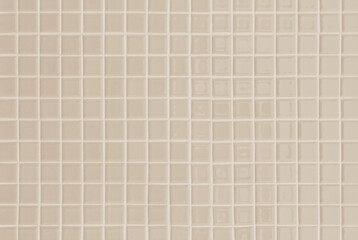 Pastel cream ceramic wall and floor tiles mosaic abstract background. Design geometric wallpaper...