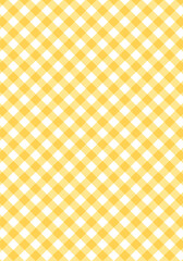 シンプルな斜め縞々チェック柄の背景バックグラウンド　パステルカラー　黄色系