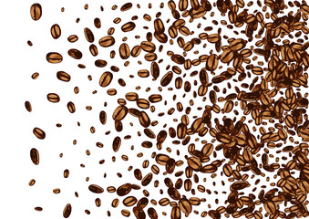 Brown Pile Organic Vector White Background.
