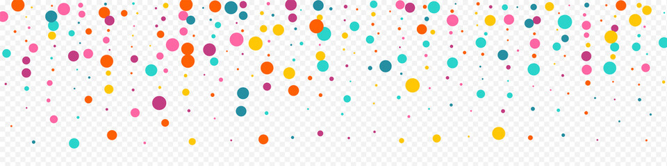 Rainbow Dot Abstract Vector Panoramic Transparent