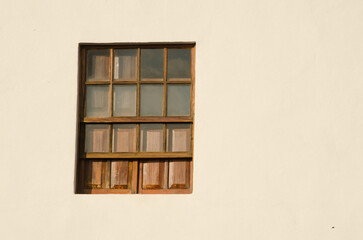 Window in a traditional Canarian house. Las Tricias. Garafia. La Palma. Canary Islands. Spain.