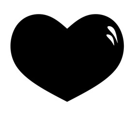 Beautiful black heart