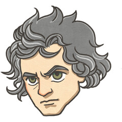 ベートーヴェンのイラスト