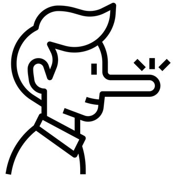 liar outline icon