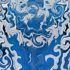 blue and white pealing paint showing wood grain pattern and creative unique designs