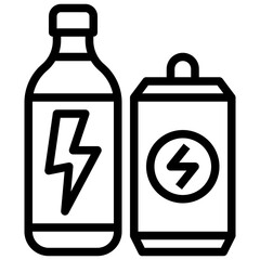 ENERGY DRINK line icon