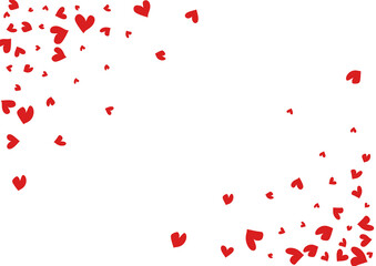 Pink Hearts Vector White Backgound. Visual