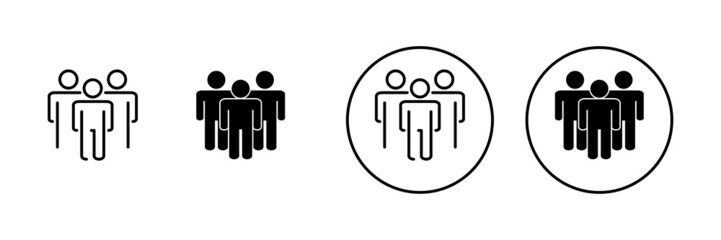 people icons set. person sign and symbol. User Icon vector