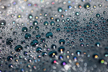 Colorful water bubbles close up modern background high quality big size print