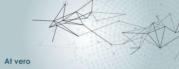 Modern banner design. White background with polygonal pattern. Vector background