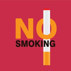 Simple and elegant No Smoking Vector