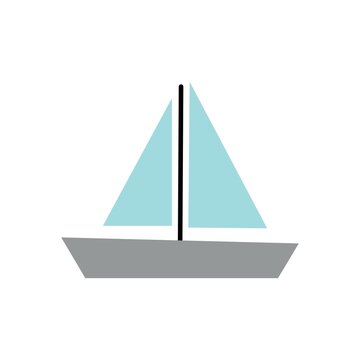 Ship boat vector object isolated