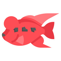 FISH 2 flat icon