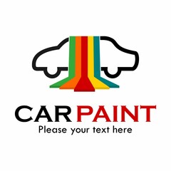 Car paint logo template illustration