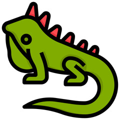 IGUANA Filled Outline
