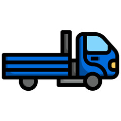 MINI TRUCK Filled Outline