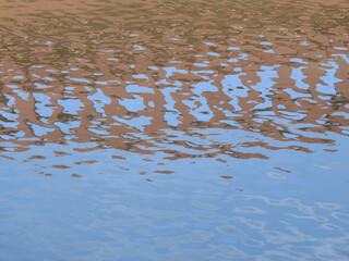 abstract water reflection with wave, natural background