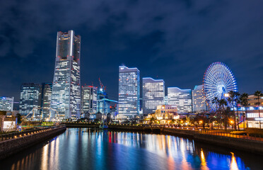 Fototapeta premium 横浜 みなとみらい 夜景