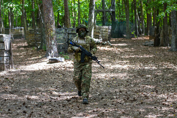 warrior in the forest training for partisan war