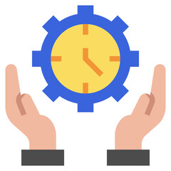 TIME MANAGEMENT flat icon