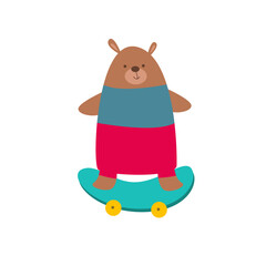 A variety of cute animals doing activities vector illustration