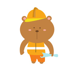 A variety of cute animals doing activities vector illustration