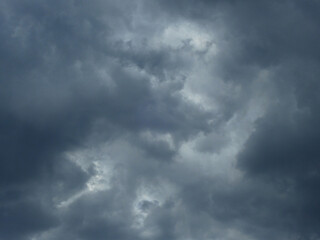 dark cloudy of the rain on sky background