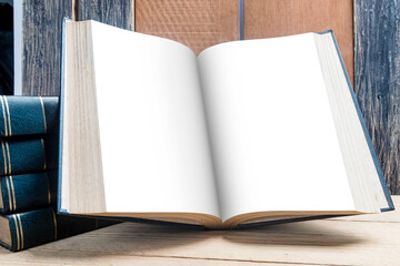 Closeup view of the opened book