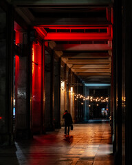 Red light in passage
