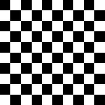 black and white chess. Black and white squares drawing. 10x10 squares.