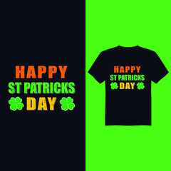 St Patrick's day vector t-shirt design, st Patrick's day vintage design, st Patrick's day typography vector t-shirt design