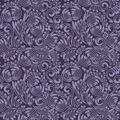 floral seamless pattern with curves element