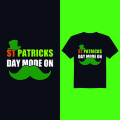St Patrick's day vector t-shirt design, st Patrick's day vintage design, st Patrick's day typography vector t-shirt design
