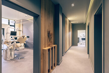 Modern dentistry office interior - 491422645