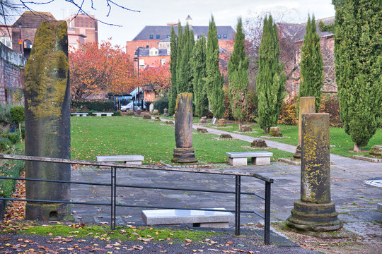 The Roman Gardens in Chester,UK.