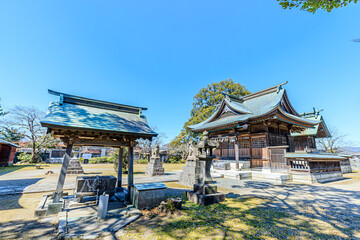 初春の素戔嗚神社　福岡県うきは市　Susanoo Shrine in early spring. Fukuoka-ken Ukiha city.