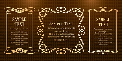 春の植物モチーフのフレームセット。ビンテージフラワー。装飾デザイン。流行りのあしらい