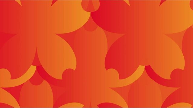 Orange leaf gradient background animated in 20 seconds
