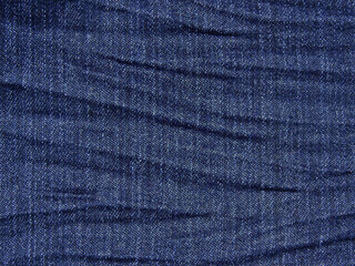 crumpled blue jean texture, denim background