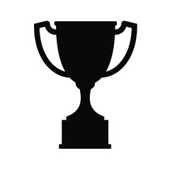 trophy vector isolated on white background
