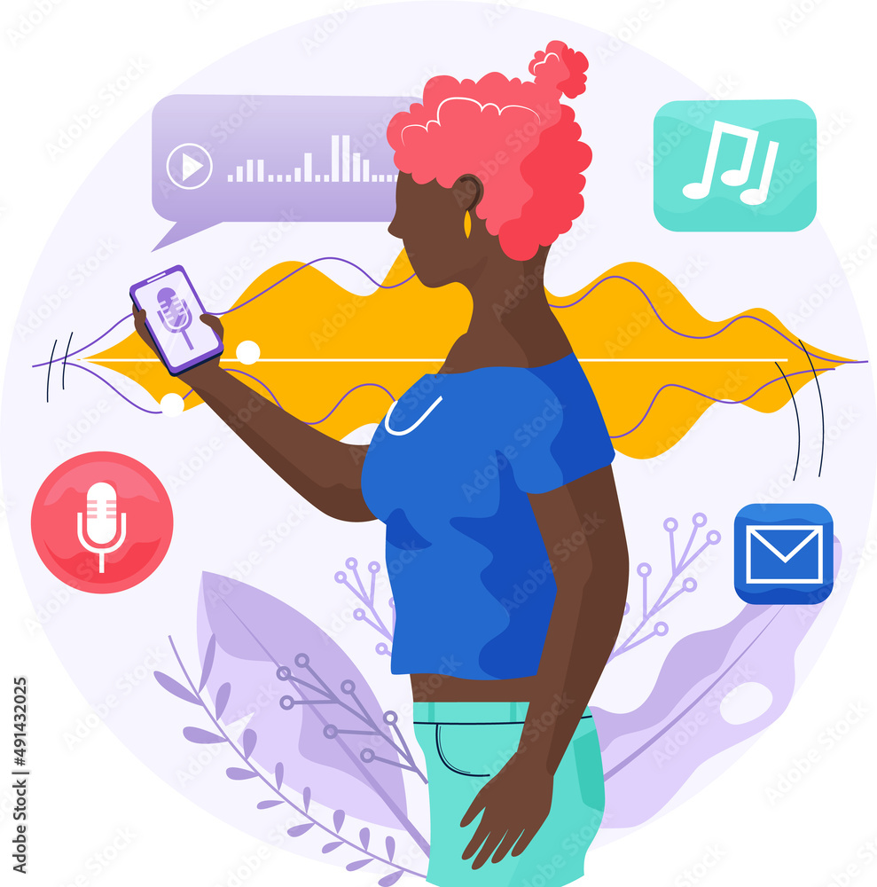 Poster voice assistant software agent perform tasks for user. speaker recognition, vote controlled smart sp