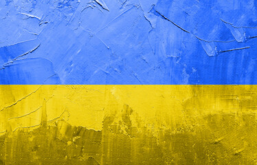 Ukraine flag background. Russian-Ukraine war