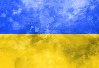 Ukraine flag background. Russian-Ukraine war